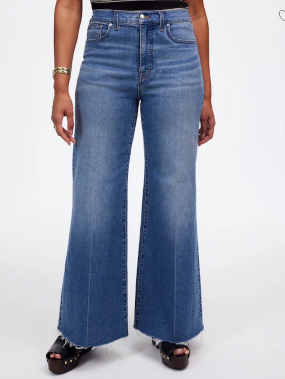 Madewell Wide-Leg Crop Size 31 Women’s NWOT Oneida / Medium Wash